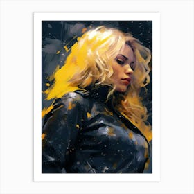 Black Canary Painting Art Print