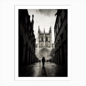 Salamanca, Spain, Black And White Analogue Photography 4 Art Print
