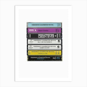 Creedence Clearwater Revival - Collected Albums - Cassette Print Art Print