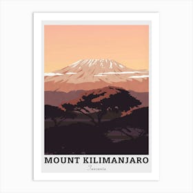 Mount Kilimanjaro Travel 1 Art Print