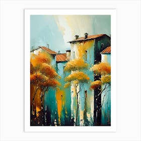 Urban Trees Art Print