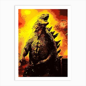 Godzilla 9 Art Print