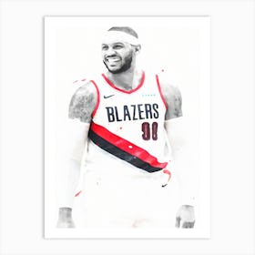 Carmelo Anthony Portland Trail Blazers Art Print