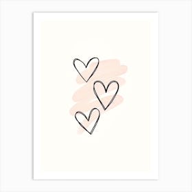 Heart Splatter Art Print