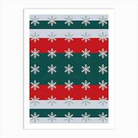 Christmas Snowflakes Art Print