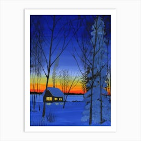 Winter dawn Art Print