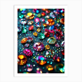 Colorful Diamonds 1 Art Print