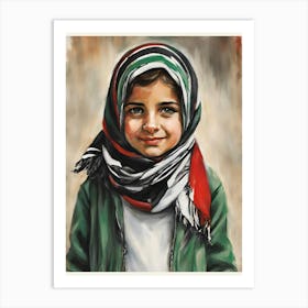 Palestinian Girl Art Print
