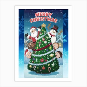 Merry Christmas Art Print