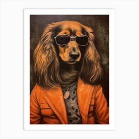 Gangster Dog Afghan Hound Art Print