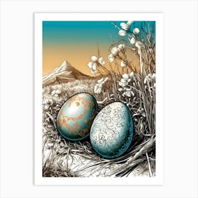 Easter Eggs 5 Art Print