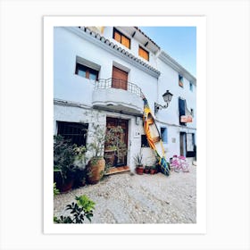 House In The Village, Altea Art Print