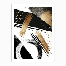 Abstract Brushstrokes Canvas Print 6 Art Print