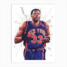 Patrick Ewing New York Knicks Art Print