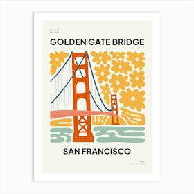 Travel Golden Gate Bridge San Francisco Abstract Gallery Art Print