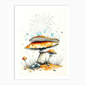 Mushroom Painting 5 Art Print