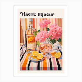 Mastic Liqueur 2 Retro Cocktail Poster Art Print