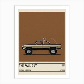 The Fall Guy Tv Series Car Art Print
