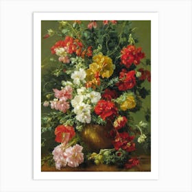 Snapdragons Painting 2 Flower Art Print