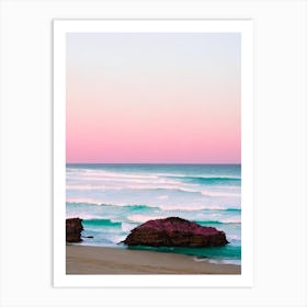 Smiths Beach, Australia Pink Photography  Art Print
