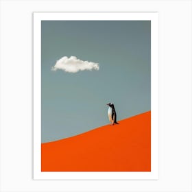 Penguin In The Desert 10 Art Print