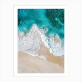 Aerial View Of A Beach 152 Art Print