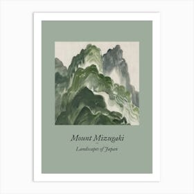 Landscapes Of Japan Mount Mizugaki 56 Art Print