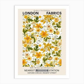 Poster Blossom Bounty London Fabrics Floral Pattern 3 Art Print
