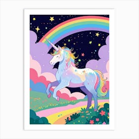 Unicorn In The Sky 23 Art Print