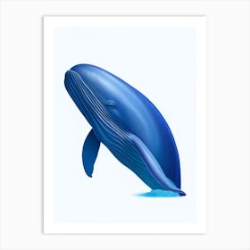 Blue Whale Digital Illustration Art Print