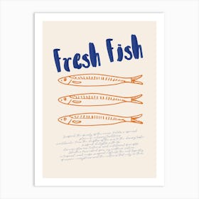 Fresh Fish Sardines Art Print