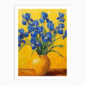 Blue Iris Art Print