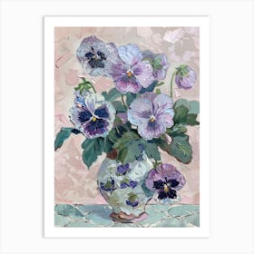 A World Of Flowers Pansies 3 Painting Art Print