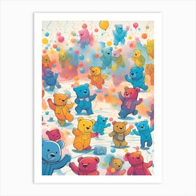 Teddy Bears 1 Art Print