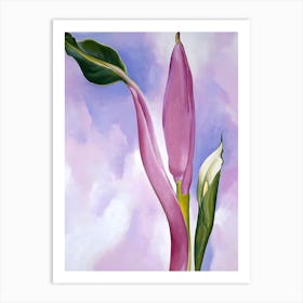 Georgia O Keeffe - Pink Ornamental Banana, 1939 Art Print