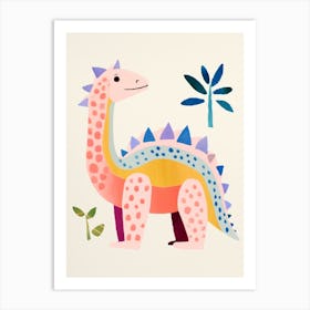 Nursery Dinosaur Art Ankylosaurus 7 Art Print