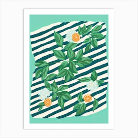 Mint Summer Illustration 6 Art Print