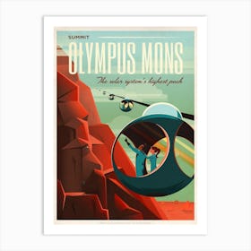 Olympus Mons Explore Mars Art Print