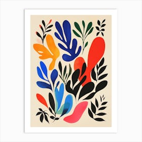 Abstract Leaves Art Print