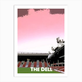 The Dell, Southampton, Stadium, Football, Art, Soccer, Wall Print, Art Print Art Print