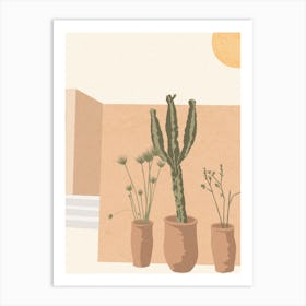 Cactus In Morocco Art Print