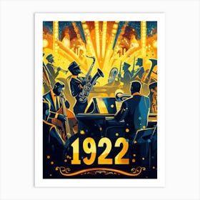 Aihrgdesign A Vintage Art Poster Celebrating The Jazz Age In 2 Poster