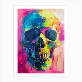 Colorful Skull Art Print