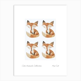 Cute Animals Collection Fox Cub 1 Art Print