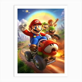 Mario Kart Art Print