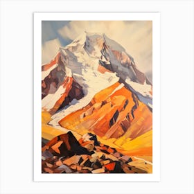 Aconcagua Argentina 2 Mountain Painting Art Print