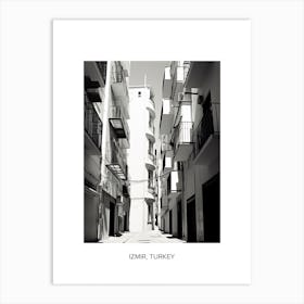 Poster Of Malaga, Spain, Photography In Black And White 3 Art Print