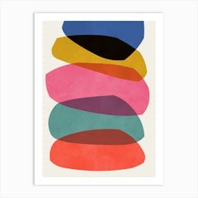 Colorful expressive forms 6 Art Print