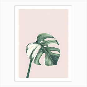 Monstera Leaf Canvas Print Art Print