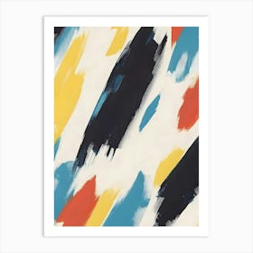 Abstract Brushstrokes 2 Art Print